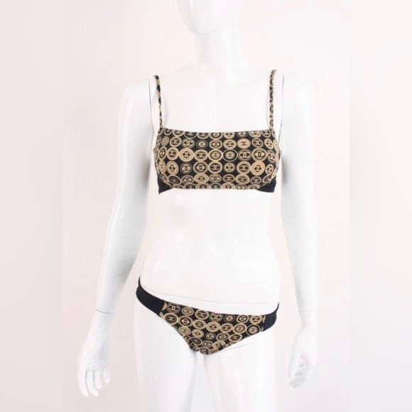 AUTH RARE CHANEL BIKINI size 36 (small) great condition 🖤 - Picture 1 of 8